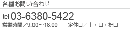 Ƽ浪䤤碌 TEL:03-6380-5422